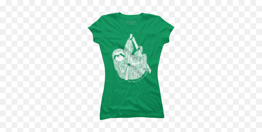 Best Green Sloths Juniorsu0027 T Shirts Design By Humans - Mimi T Shirt Designs Png,Sloth Transparent Background