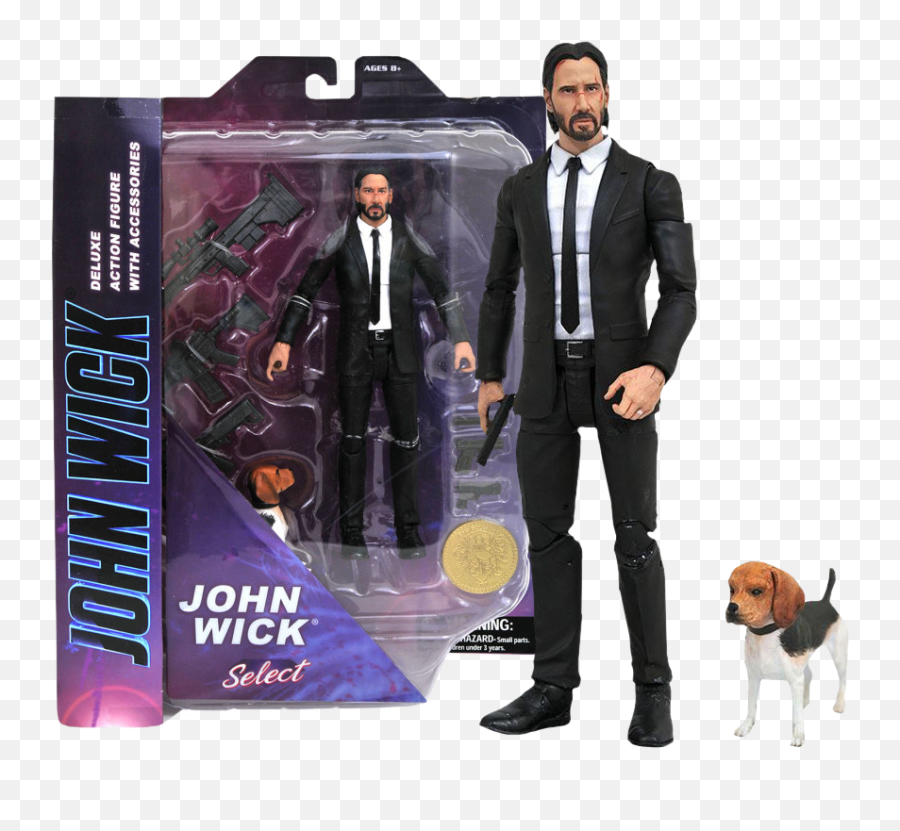 John Wick - John Wick With Dog 7 Action Figure Action Figure John Wick Png,John Wick Png