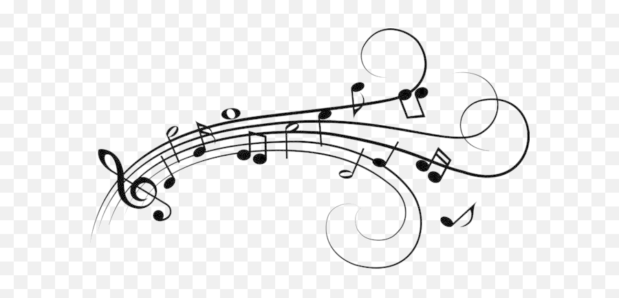 Music Notes Download Free Png - Flowing Music Notes Clipart,Musical Notes Png
