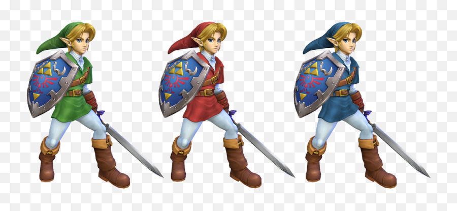 Projectm - Linkocarinateamcolors U2013 Shoryuken Oot Link Blue Tunic Png,Ocarina Of Time Png