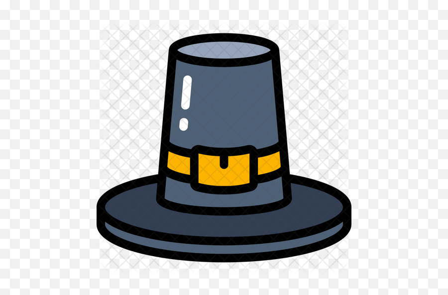 Pilgrim Hat Icon Of Colored Outline - Ponyo Malabar Png,Pilgrim Hat Png