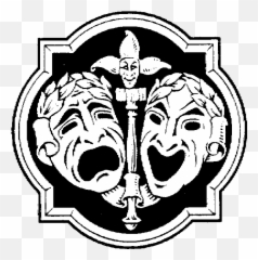 Theatre Logo Tragedy Mask Comedy Masks - Medieval Theater Clipart Png,Drama Masks Png