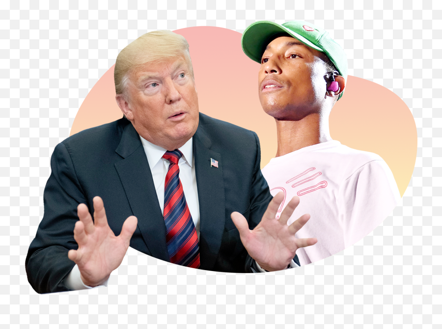 Pharrell Is The Latest Musician To Serve Donald Trump With A - Senior Citizen Png,Trump Png