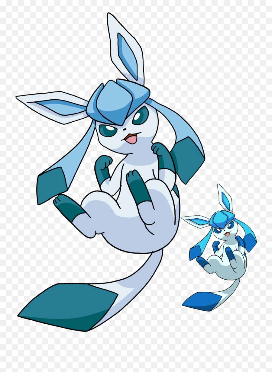 Shiny Glaceon Pokemon - Glaceon And Shiny Glaceon Png,Glaceon Png