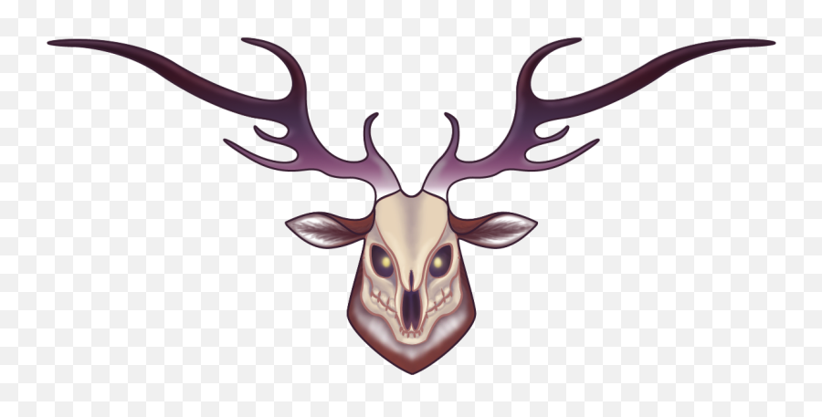 Skull Deer Design Weasyl - Portable Network Graphics Png,Deer Head Logo
