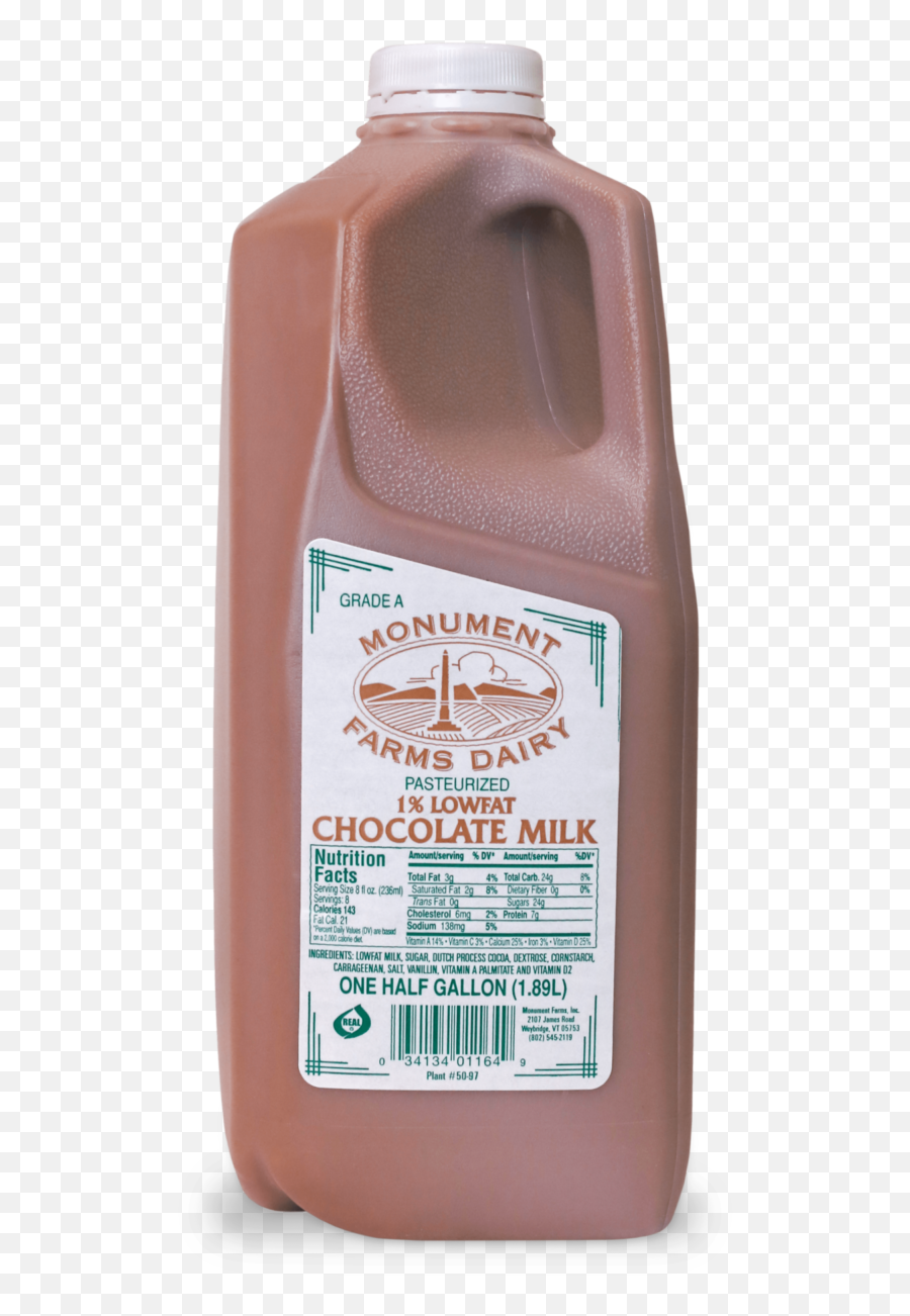 1 Local Chocolate Milk Monument Fresh Vermont Dairy - Monument Farms Chocolate Milk Png,Chocolate Milk Png