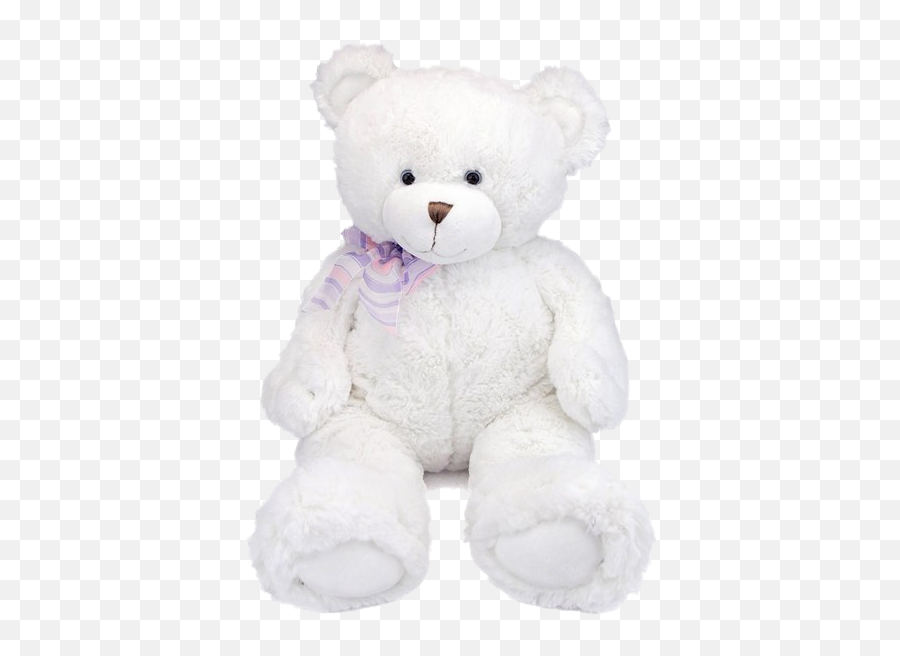 White Teddy Bear Transparent Background - White Teddy Bear With Black Background Png,Bear Transparent Background