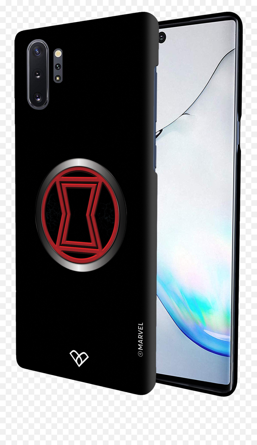 Black Widow Emblem Slim Case And Cover For Galaxy Note 10 Plus - Smartphone Png,Black Widow Logo Png