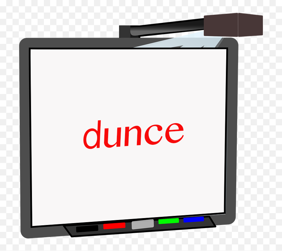 Dunce Whiteboard Vu003d1473515231 Clipart - Full Size Clipart Smart Board Clip Art Png,Dunce Hat Png