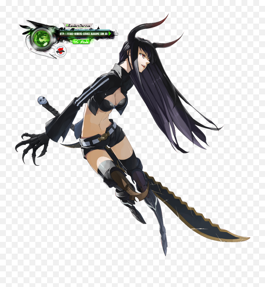 Black Gold Saw Png - Black Rock Shooter Stencil,Saw Png