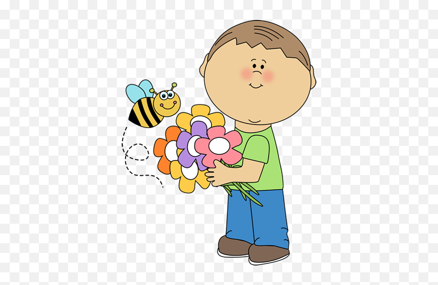Bee Spring Clip Art Kids Truly - My Cute Graphics Spring Png,Spring Clipart Png