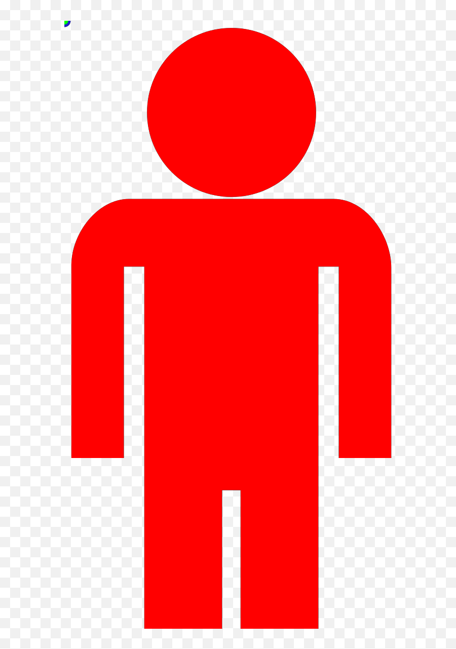 Human Icon Red Clip Art - Transparent Men Png Clipart,Human Icon Png