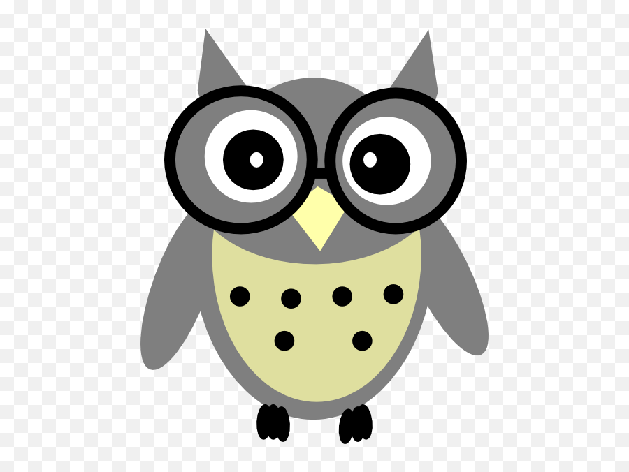 Gray Owl Clipart - Free Cartoon Owl Clipart Png,Owl Clipart Png
