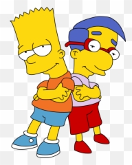 Cool Pngs - Bart Simpson And Milhouse
