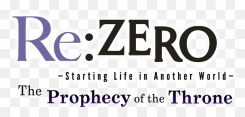 Rezero U2013 Starting Life In Another World The Prophecy Of - Poster Png,Throne Logo