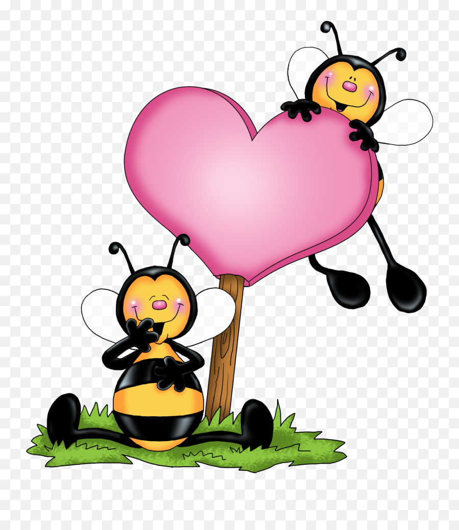 Beeonmyheartpng 14401600 Bee Clipart Valentines Clip - Valentine Bee Clipart,Bee Clipart Png