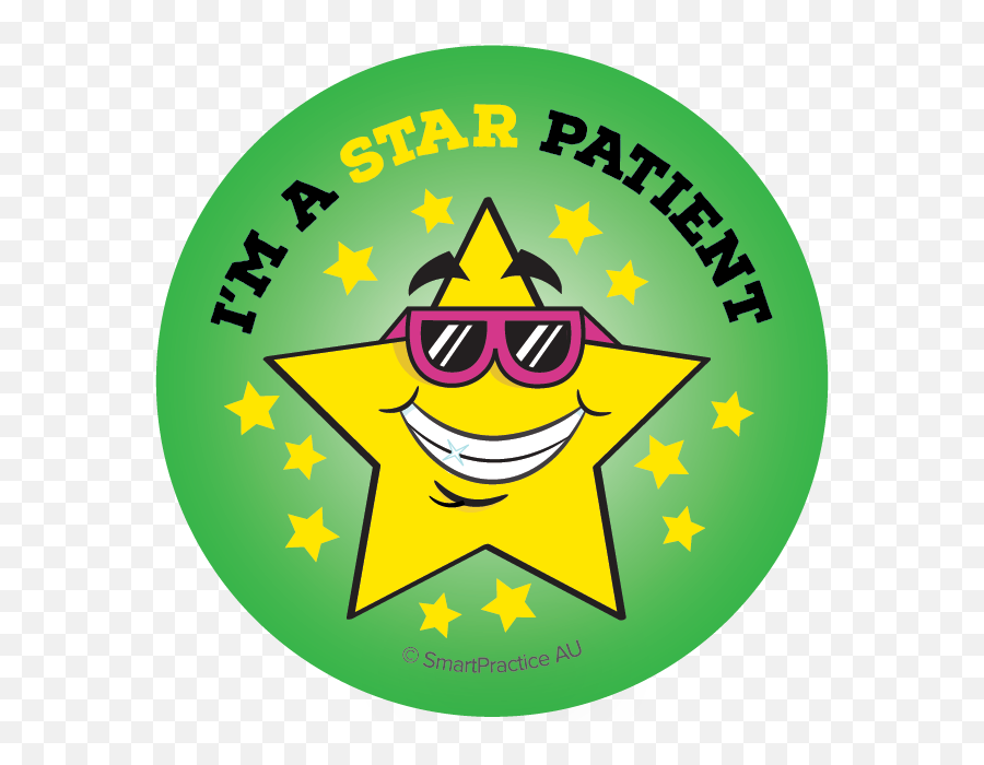 Smartpractice Australia Iu0027m A Star Patient Sticker - Emblem Png,Star Sticker Png
