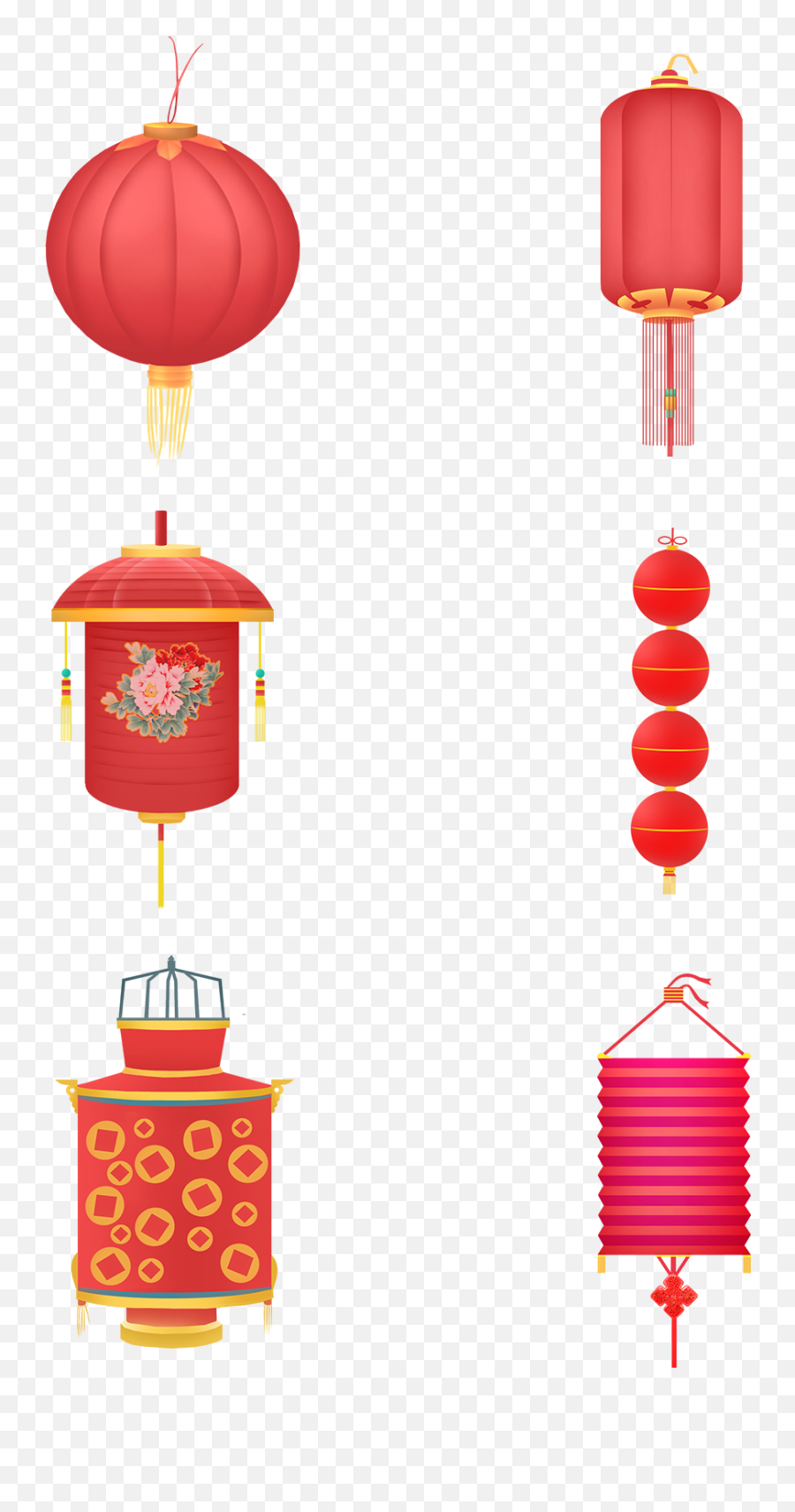 Download Hd Chinese Tradition Red Commercial Png And Psd - Clip Art,Chinese Lantern Png