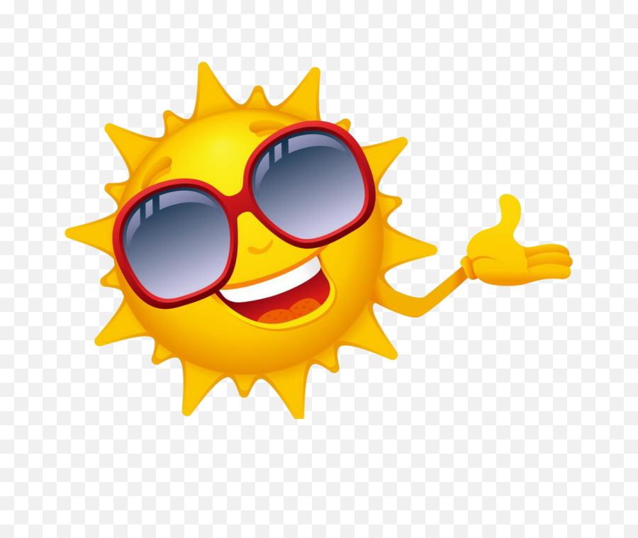 Png Library Sunglass Clipart Yellow Summer Sun