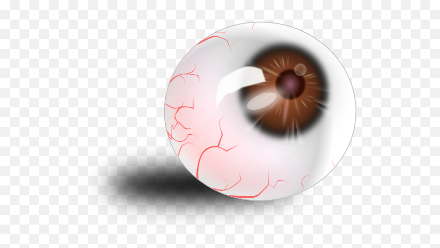 Brown Bloodshot Clip Art - Olhos Esbugalhados Png,Eyeballs Png