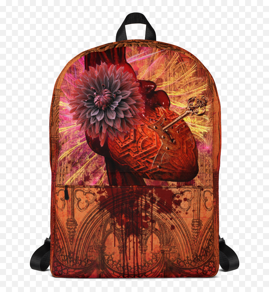 Gothic Heart Png - Backpack,Starry Night Png
