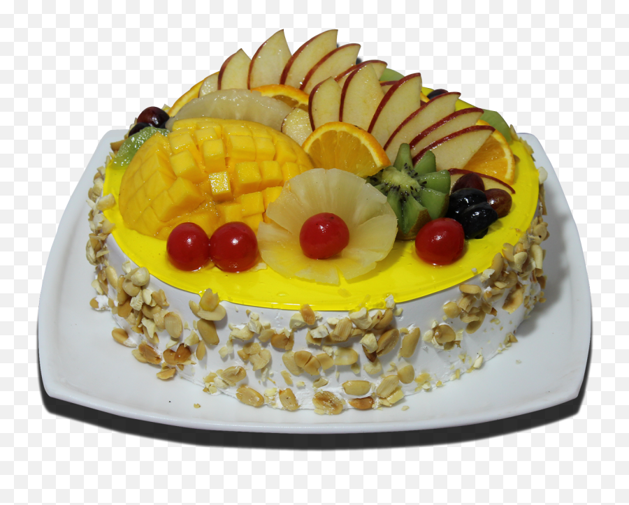 Birthday Cake In - Pineapple Garnish For Cake Png Download Cake,Garnish Png