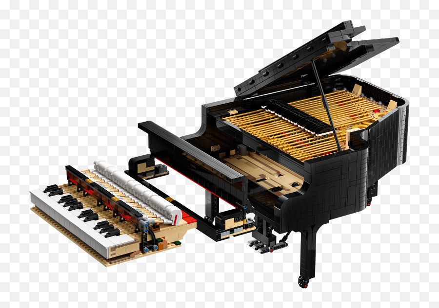 Lego Ideas 21323 Grand Piano Makes Music Starting Aug 1st - Lego Grand Piano Set Png,Piano Transparent Background