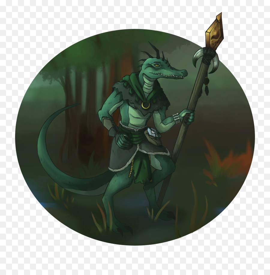 Dezmarro Lizardfolk Druid By Ritzykitty Transparent PNG