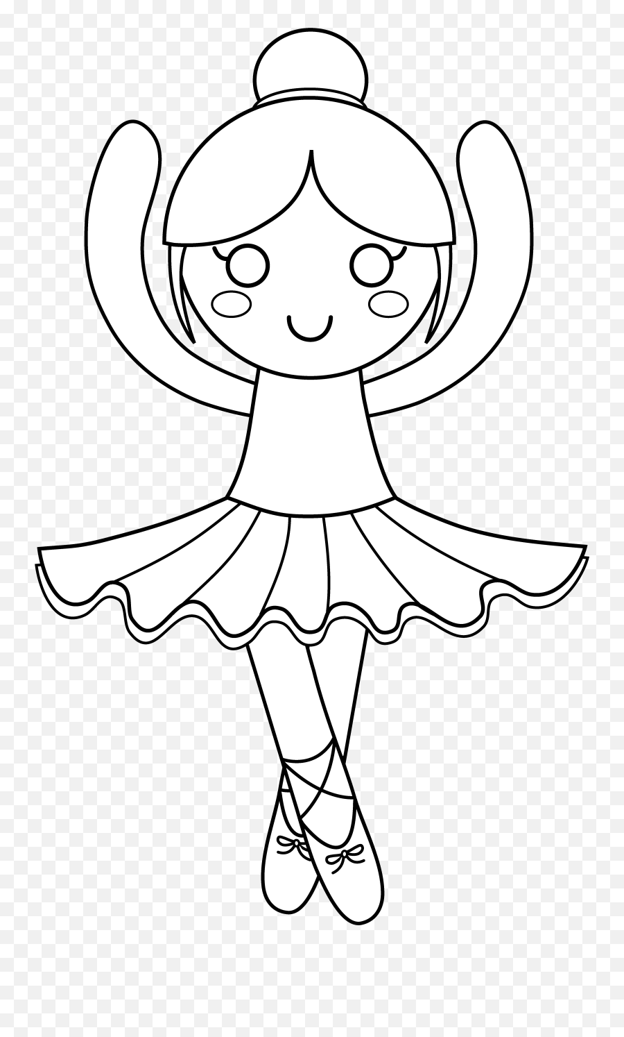 Ballet Dancer Coloring Pages Png Free - Cute Ballerina Coloring Pages,Coloring Pages Png