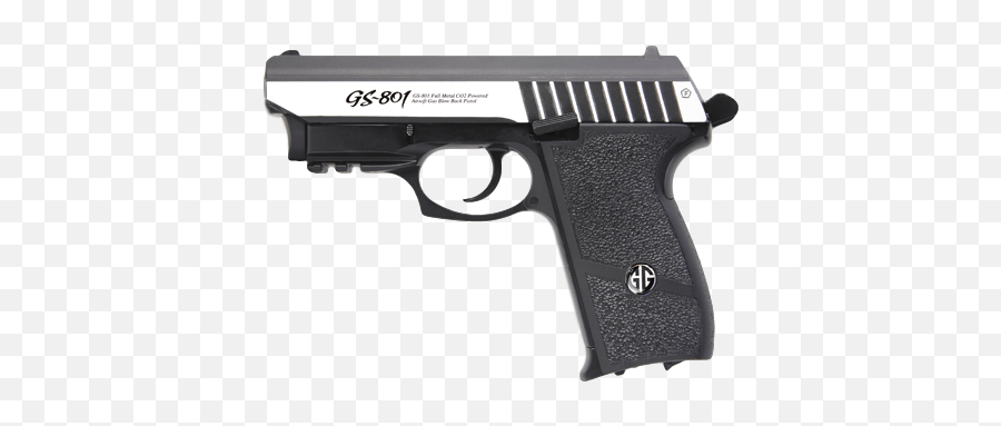 Gu0026g Airsoft Pistol Co2 - Silver Gs801 With Laser Pistola Co2 Cromada Png,Handgun Png