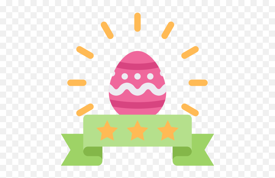 Easter Ribbon Star Rating Egg - Happy Png,Star Rating Icon