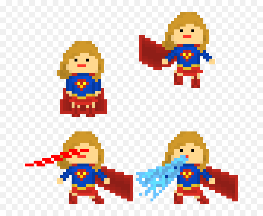 Supergirl Png - Supergirl Pixel Art,Supergirl Logo Png