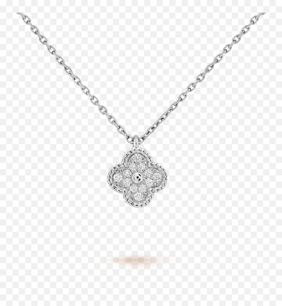 Sweet Alhambra Pendant - Van Cleef And Arpels Diamond Alhambra Necklace Png,Diamond Chain Png