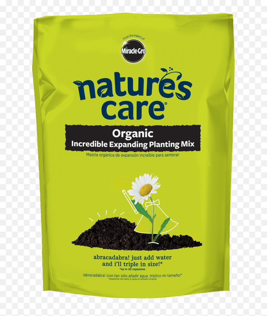 Natureu0027s Care Organic Incredible Expanding Planting Mix New - Miracle Gro Organic Nature Cares Png,Expandable Icon