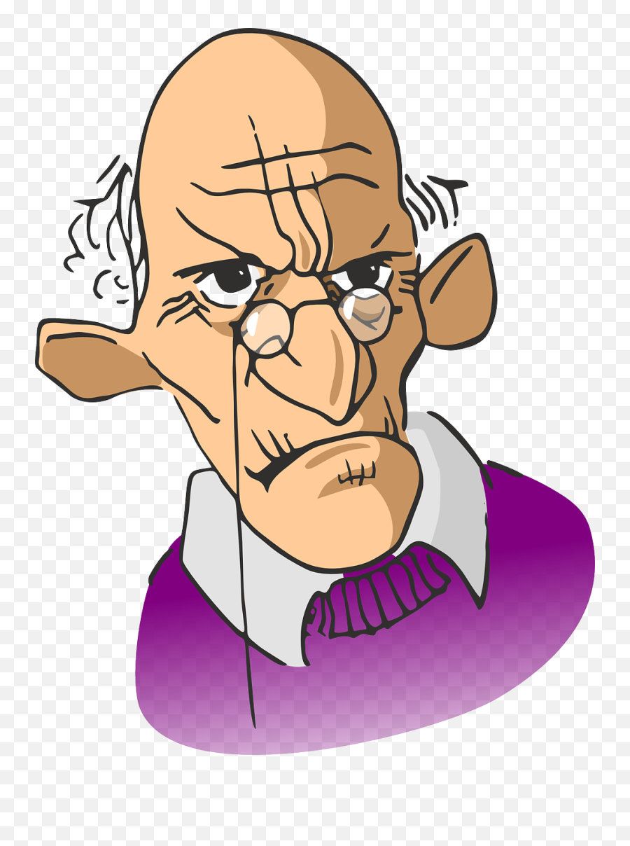 Old Man Talking Image Png Clipart - Grumpy Old Man Clipart,Old Man Png