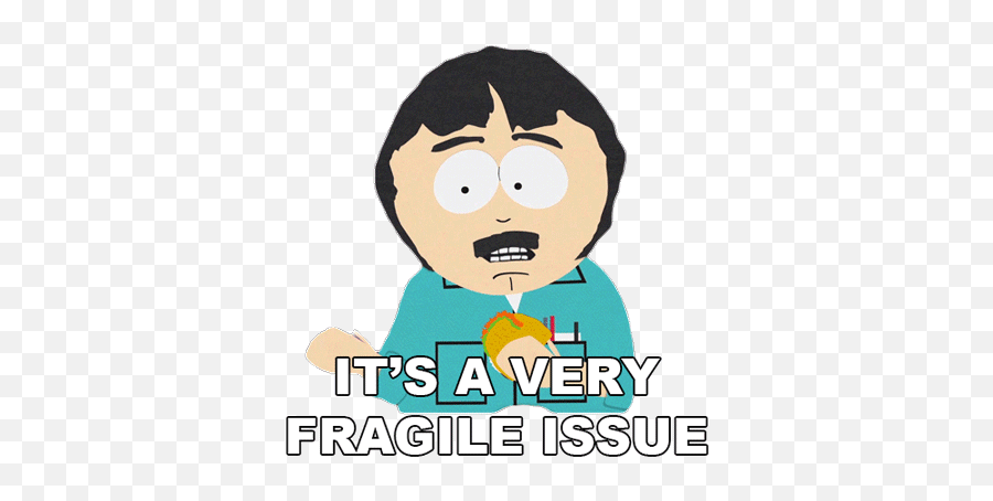 Its A Very Fragile Issue Randy Marsh Sticker - Its A Very Happy Png,Fragile Icon
