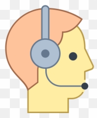 Customer Support Icon In Office L Style - Speech Recognition png