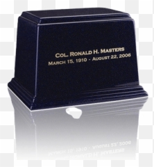 Ark Sapphire Blue Small Marble Urn - Cardboard Packaging png