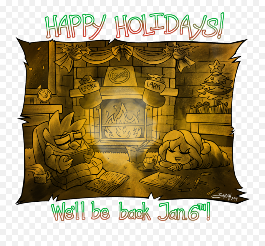 Happy Holidays U2014 Berds U0026 Nerds Comics - Updates Mondays Illustration Png,Holidays Png