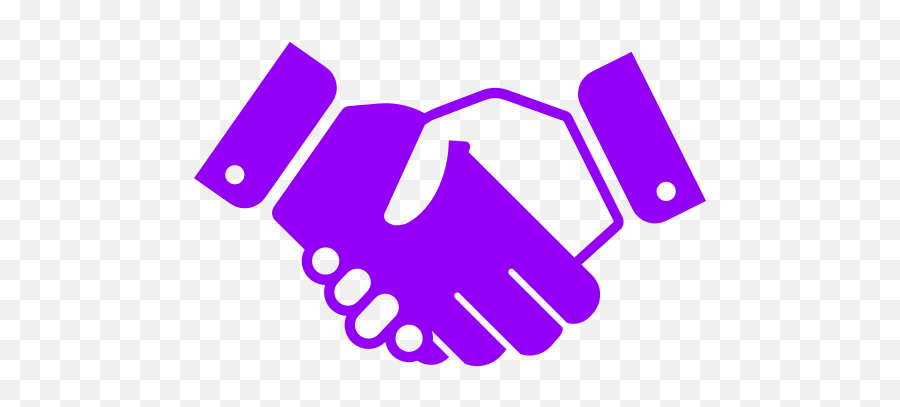 Company Icon Png Symbol In Purple - Transparent Background Handshake Clipart,Corporate Icon