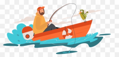 Best Premium Fishing Illustration Download Png U0026 Vector - Leisure