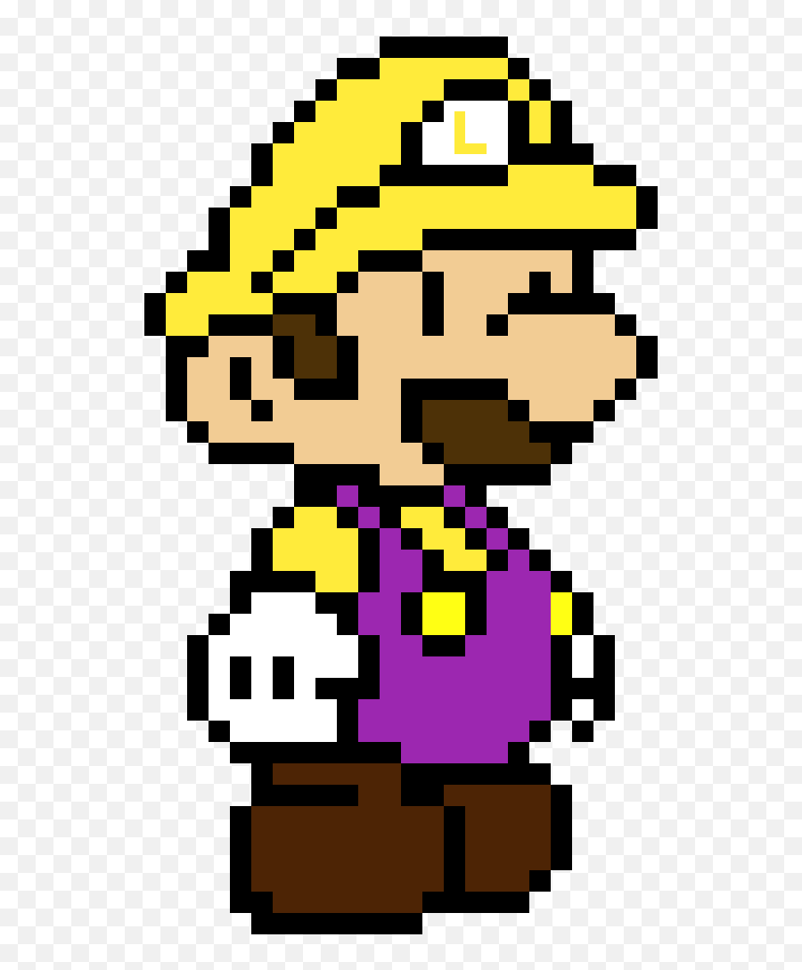 Pixilart - Yellow Luigi By Krungor Pixel Art Super Mario Png,Luigi Head Png