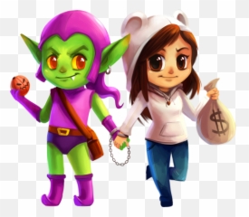Download Green Goblin X Gaby - Kawaii Goblin Png,Green Goblin Png