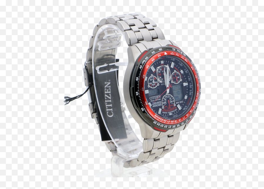 Citizen Eco Drive Red Arrows Skyhawk Au2011t Titanium Amj Watches - Analog Watch Png,Big Red Arrow Png