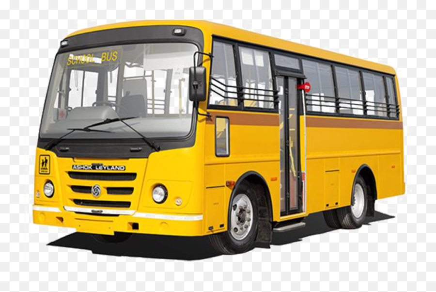 School Bus Png Transparent Image - School Bus Ashok Leyland,School Bus Transparent Background