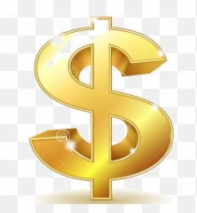 Dollar Sign Png Transparent - Gold
