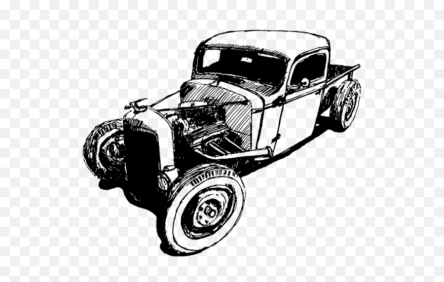 Download Hd Tractor Drawing Hot Rod - Transparent Hot Rod Png,Hot Rod Png