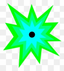 Image Of Blast Clipart 6 Cartoon Explosion - Png Clear Green