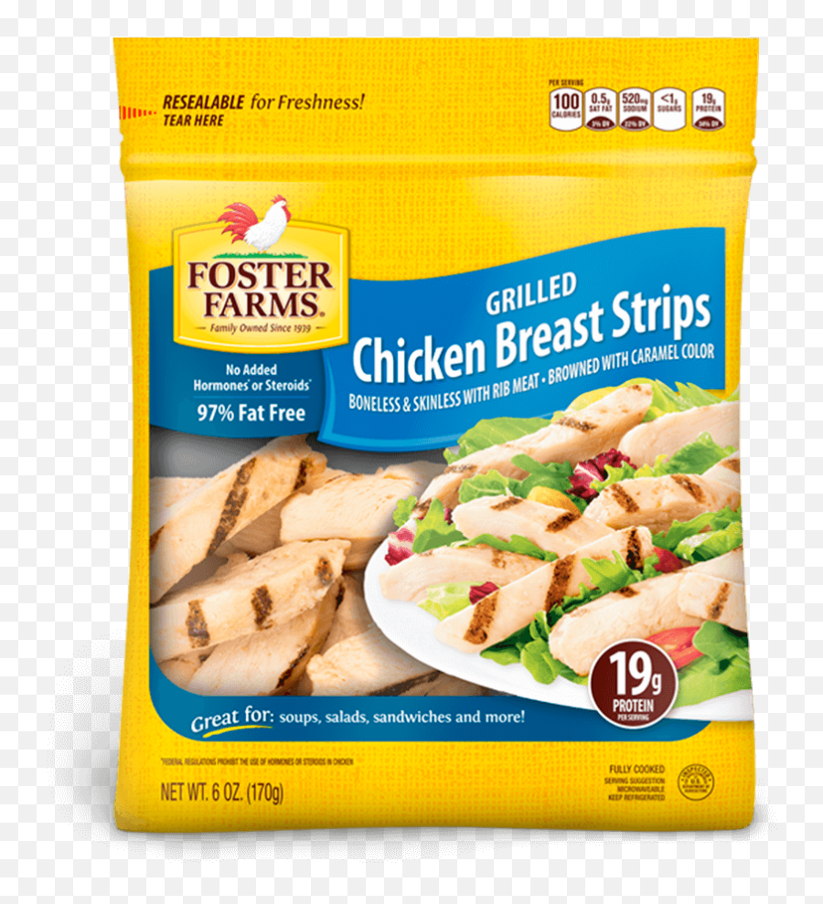 Grilled Chicken Breast Strips Products Foster Farms - Foster Farms Grilled Chicken Breast Strips Png,Grilled Chicken Png