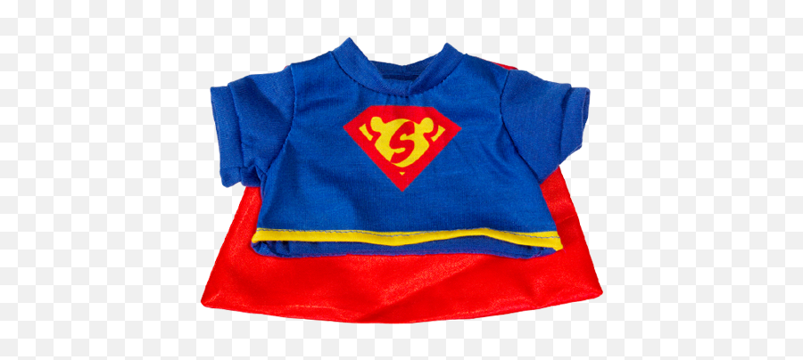 Super - Tee With Cape U2013 Build A Buddy Factory Superman Png,Superman Cape Png